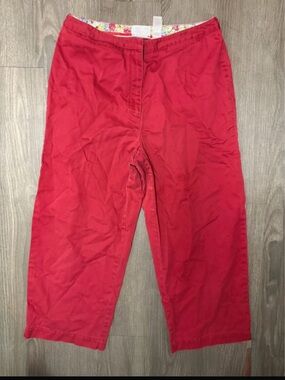 Women’s Red Casual Pants